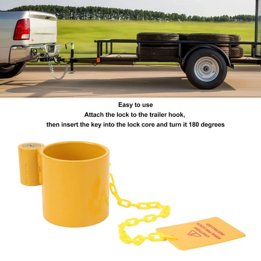 Anti Theft Gooseneck Coupler Lock Heavy Duty Coupling Lock King Pins Locks Container Trailer