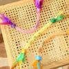 3PCS Funny Interactive Cat Toy with Feathers & Bells Catnip Elastic Rope for Kitten Play Chase Exercise Cat Toy Supplies Toy