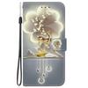 Cute Painting Leather Flip Phone Case For Samsung Galaxy S22 S23 FE S24 Plus S25 Ultra Flower Butterfly Wallet Stand Back Cover