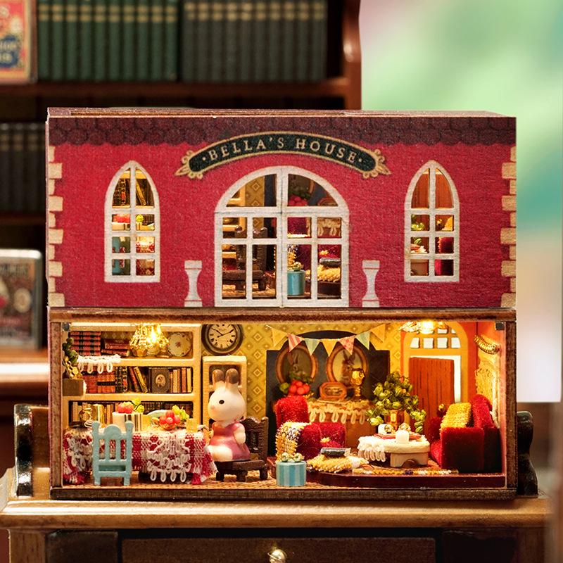 Handmade Mini House Gift: Personalized Building Blocks for Boyfriend/Girlfriend's Home Decor