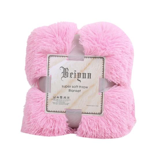 80x120cm Soft Fluffy Shaggy Warm Bed Sofa Bedspread Bedding Sheet Throw Blanket