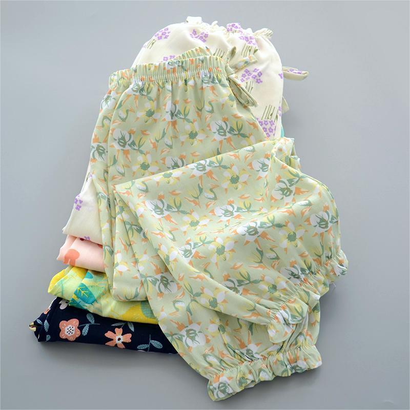 Children's Casual Mosquito Proof Pants Summer Thin Girls' Sleeping Pants Loose Outer Lantern Pants