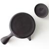 Tokoname ware Tokocralabo Tokoname ware Tamamitsu Kiln Teapot with Ceramic Mesh Tea Single Serving Size Black Pine Bark for Green Japanese Made in