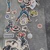 52Pcs Marvel Superhero Stickers, Captain America & Iron Man Waterproof Decals, DIY for Luggage, Phone, Tablet, Laptop, Water Bottle