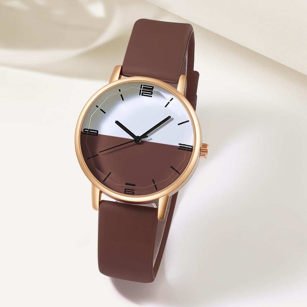 New Watch for Women Jelly Color Rose Gold Dial Student Sports Casual Silicone Strap Ladies Quartz Wristwatches Gift Clock Reloj
