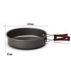 Convenient Folding Handle Frying Pan with NonStick Coating for Camping