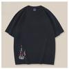 Tung Industri Broderi Fenix Lös Stor Bomull Kortärmad T-shirts Herr