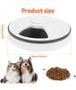 Dry Wet Food Cat Feeder with Timer 6 Meals Pet Food Auto Feeder Battery Powered Fresh Food Dispenser for Domestic Pets