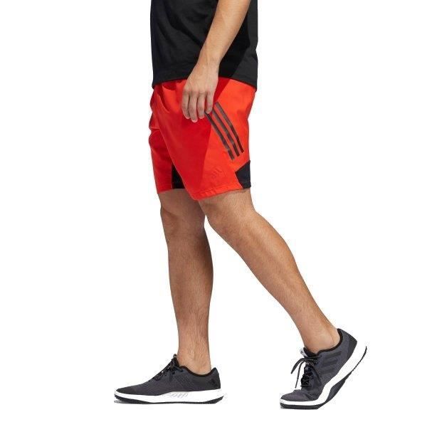 Short De Fitness - Adidas - 4krft Tech Woven - 8 Pouces - Respirant - Orange