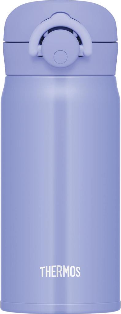 Thermos Wasserflasche, vakuumisolierter mobiler Becher, 350 ml, Blau/Lila, JNR-353 BL-PL