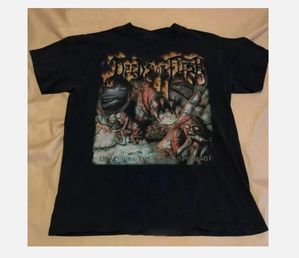 

Vintage Deeds of Flesh TShirt Black Cotton All Size S to 345XL Unisex T-Shirt XXXXL