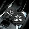 NNEJ4 2Pcs Car Coasters Carbon Fiber Cup Holder Mat For BMW Mini Cooper One JCW WORKS F54 F55 G30 G05 Car Interior Decorative Coasters