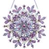 Winter Schneeflocke 2D Flach DIY Hängende Diamond Art Kits Strass Diamond Art Fensteranhänger Fensterhängekunst für Heimdekoration