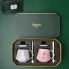 JIN MING LI 12oz Starry Sky Ceramic Couple Mug Gift Set