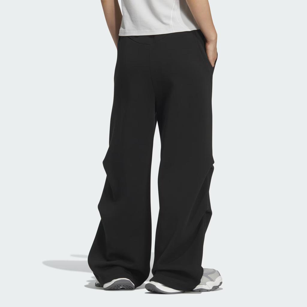 Adidas FOS Tracksuit Bottoms Loose Knit Comfortable Casual Pants Women Bottoms Black KS0077