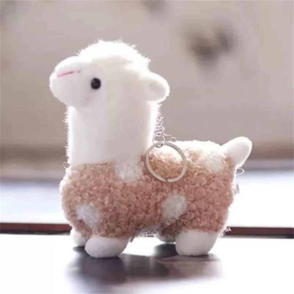 Ornaments Bag Pendants Key Chain Doll Stuffed Toy Alpaca Plush Keychains Plush Animals Keyrings