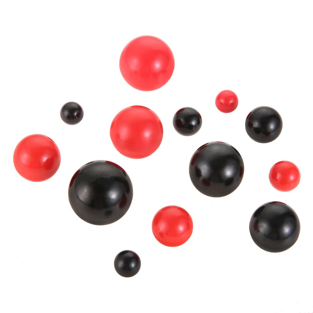 2pcs M4/M5/M6 Thread Bakelite Ball Knob Clamping Nuts Copper Core Handle Plastic Red/Black for Machinery Equipment Valve Machine