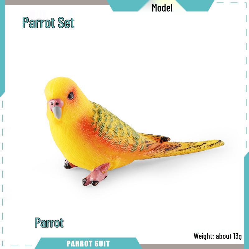 Cross-border Bird Model: Children's Budgerigar & Cockatiel Desktop Decor