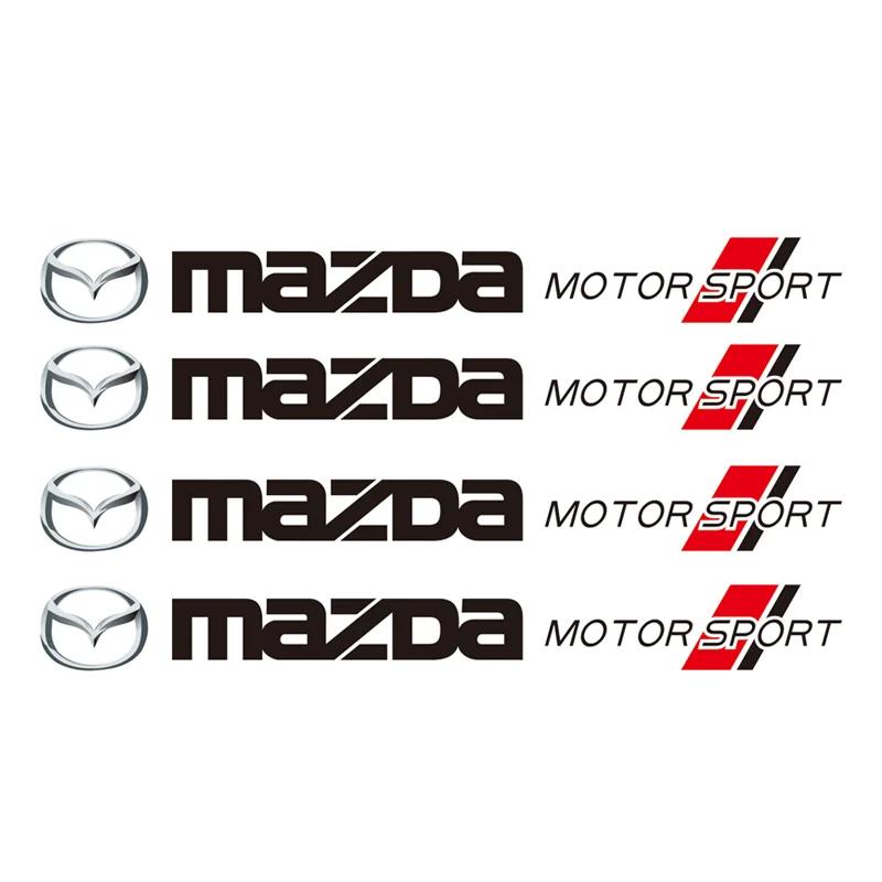 

2025 Hot 4Pcs Car Emblem Badge Body Sticker Styling For Mazda RX8 MS 6 CX5 3 5 CX3 CX7 Axela MX3 MX5 2 CX30 CX9 GJI GH BK BM MP