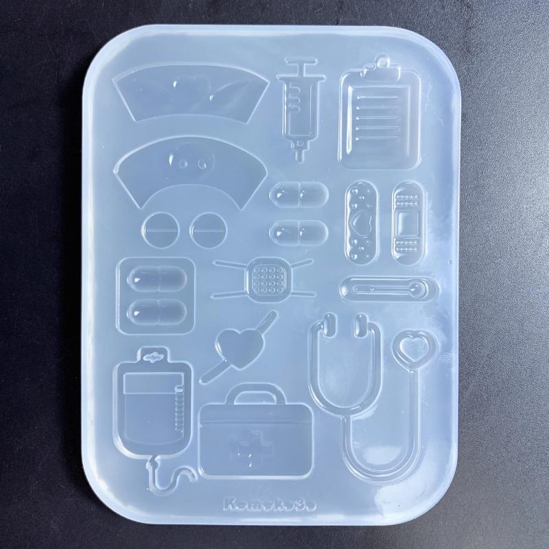 Stampo Riempimenti Shaker in Resina, Stampo Pillole in Silicone Stampo Resina Epossidica Riempimento Stampo Colata Sabbia Mobile per la Creazione di Gioielli