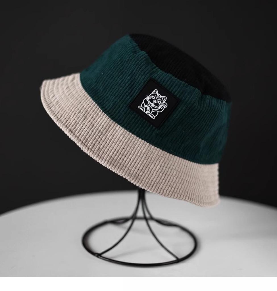 

Вельветовая шляпа-ведро для отдыха на природе, женская, весенне-осенняя, в стиле ретро, универсальная, с большой окружностью головы, с небольшим оттенком, повседневная шляпа M（56-58cm）