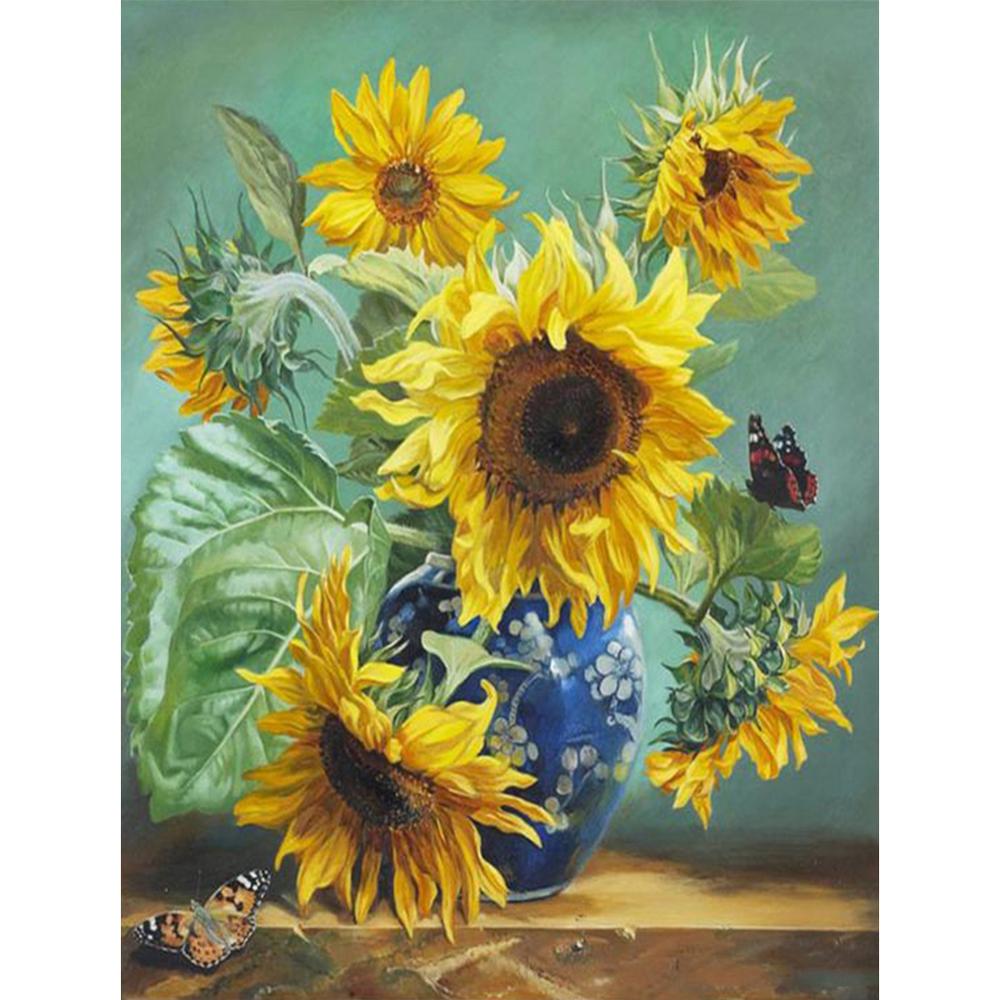 DIY Diamante Pintura Flor Patrón De Mosaico 5D Diamante Bordado Punto De Cruz Decoración Del Hogar Regalo De Año Nuevo