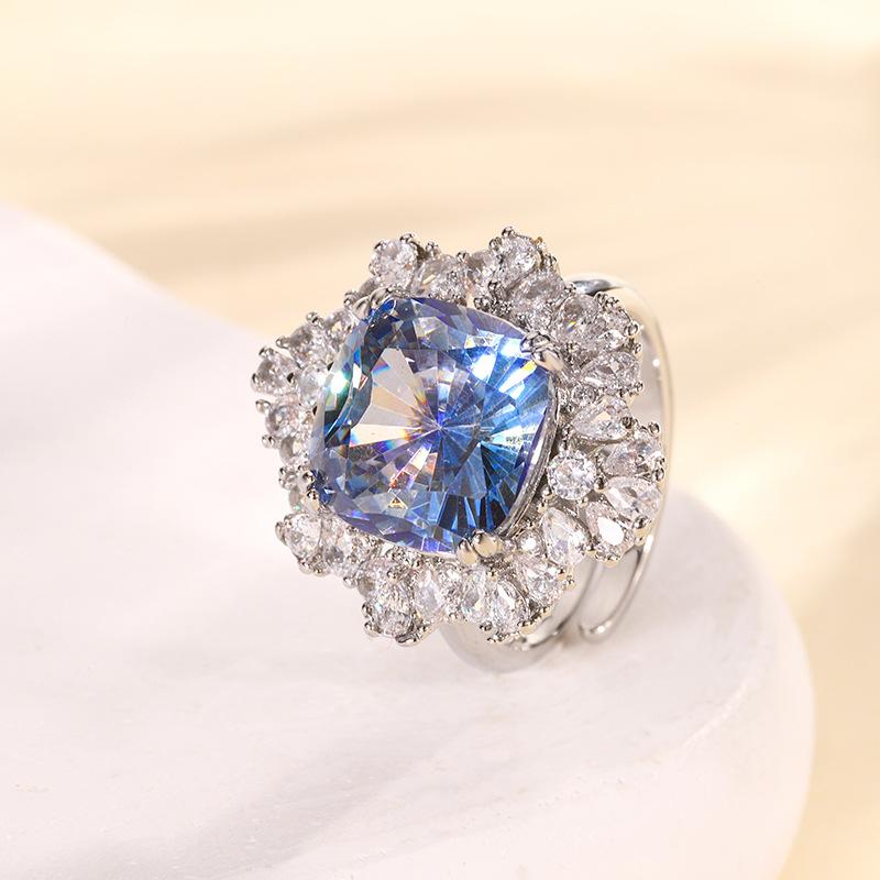 Jewelry Simulation Bird'S Nest Cut Color Treasure Crystal Pendant Set 14 * 14-12 * 12