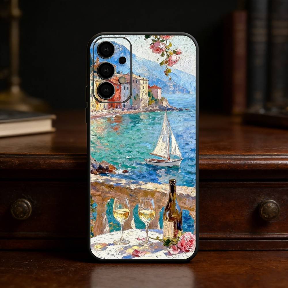 Renaissance art Painting Phone Case For Samsung S25,S24,S21,S22,S23,S30,Ultra,S20,Plus,Fe,Lite Black Shell Samsung S23plus5G