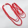 Z Series Red Rice Bead Multi-Layer Women's Retro Necklace