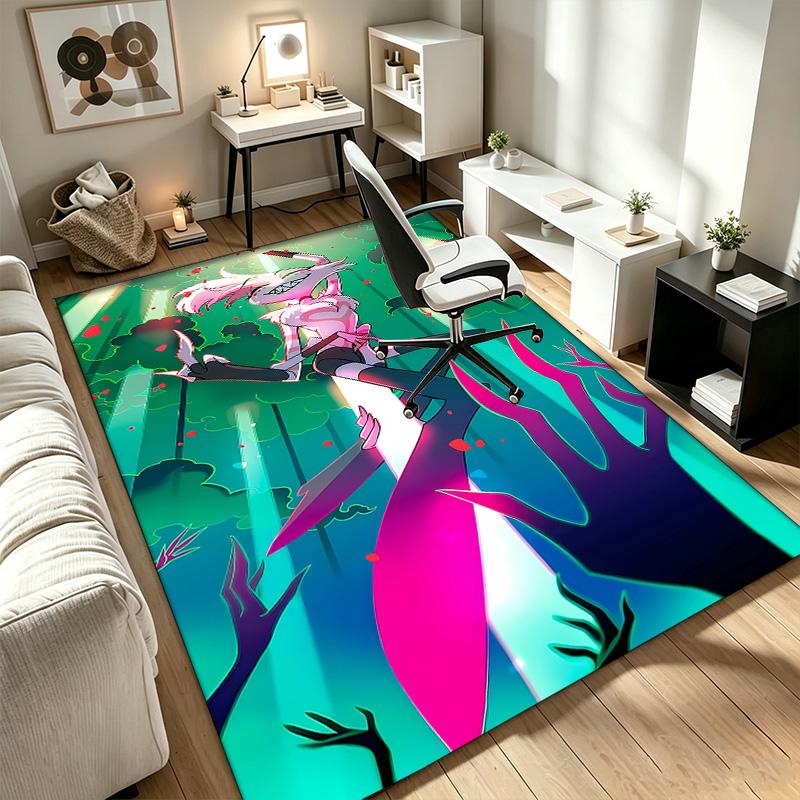 hazbin hotel A rug suitable for office chair areas living rooms and computer desks perfect for home offices and an ideal holiday gift