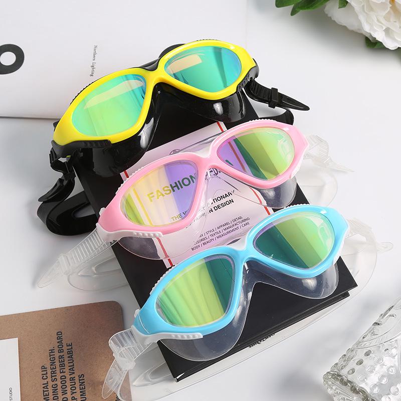 High-Definition Large Frame Anti-Fog Waterproof Swimming Goggles for Adults