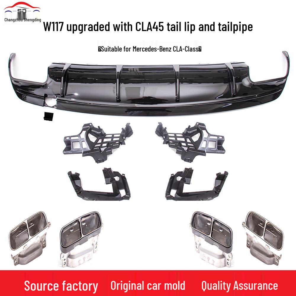 Mercedes-Benz CLA-Class W117 (2013-2018) Rear Diffuser with Tailpipes for CLA45