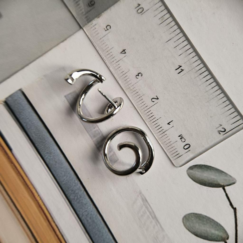 Silver Earrings Without Stones (2192749)