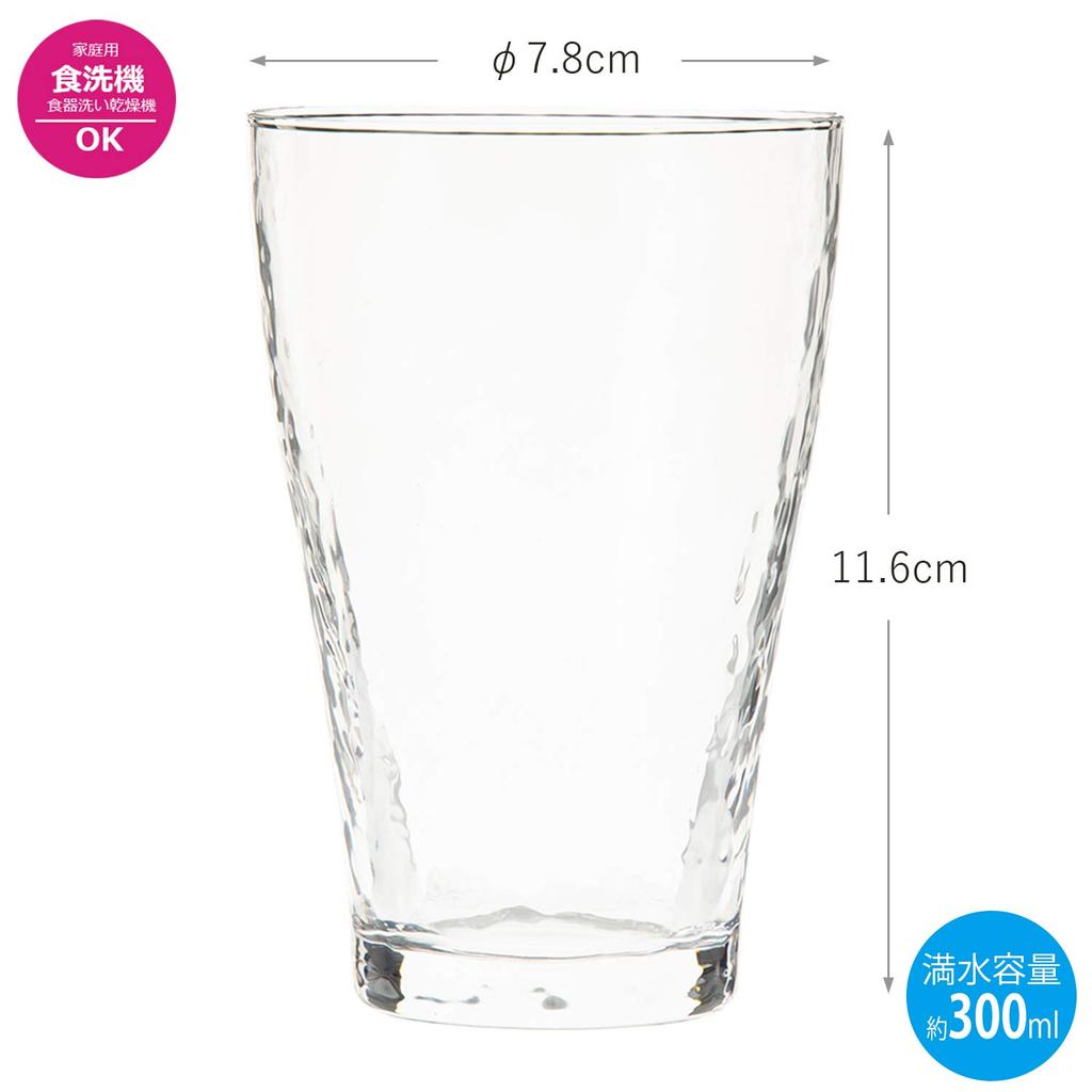 Toyo Sasaki Glass Tumbler Sazameki 10 Made In Dishwasher Glass Beer Highball Sour Chuhai Glass, Series, Tumblers, 300ml, Japan, Safe, Cup, Glass,