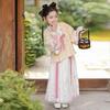 Autumn Hanfu: Girls' Three-Piece Ming Dynasty Costume Set - Fairy Princess Dress for Performances