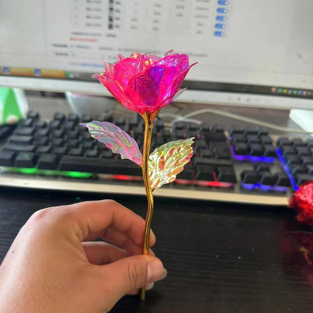 24k Gold Colored Rose for Valentine's, Mother's Day, and More: Perfect Gift for Any Occasion