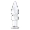 Clear Tapered End Crystal Ball Beads Glass Quantity Plug