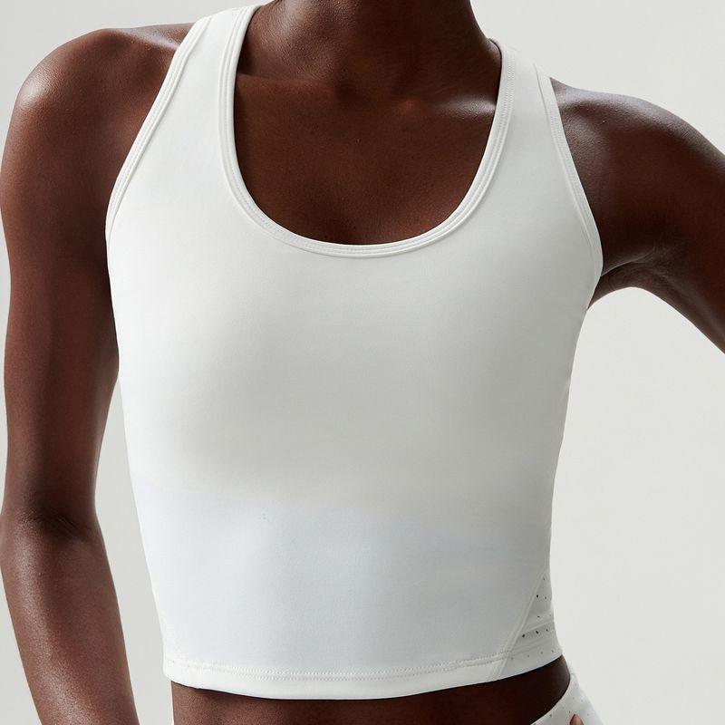 European and American I-Shaped Beauty Back Sports Vest Mesh Breathable Yoga Bra High Strength Shockproof Running Fitness Bra Women