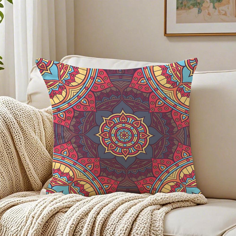 Colorful the splendid mandala flower Cushion Cover Pillowcase Antidustmite living Room Sofa Decor Cushion Room