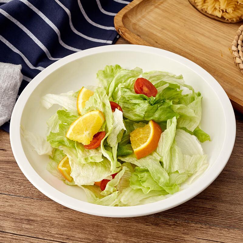 ZISIZ Ceramic Round Deep Dish Plate