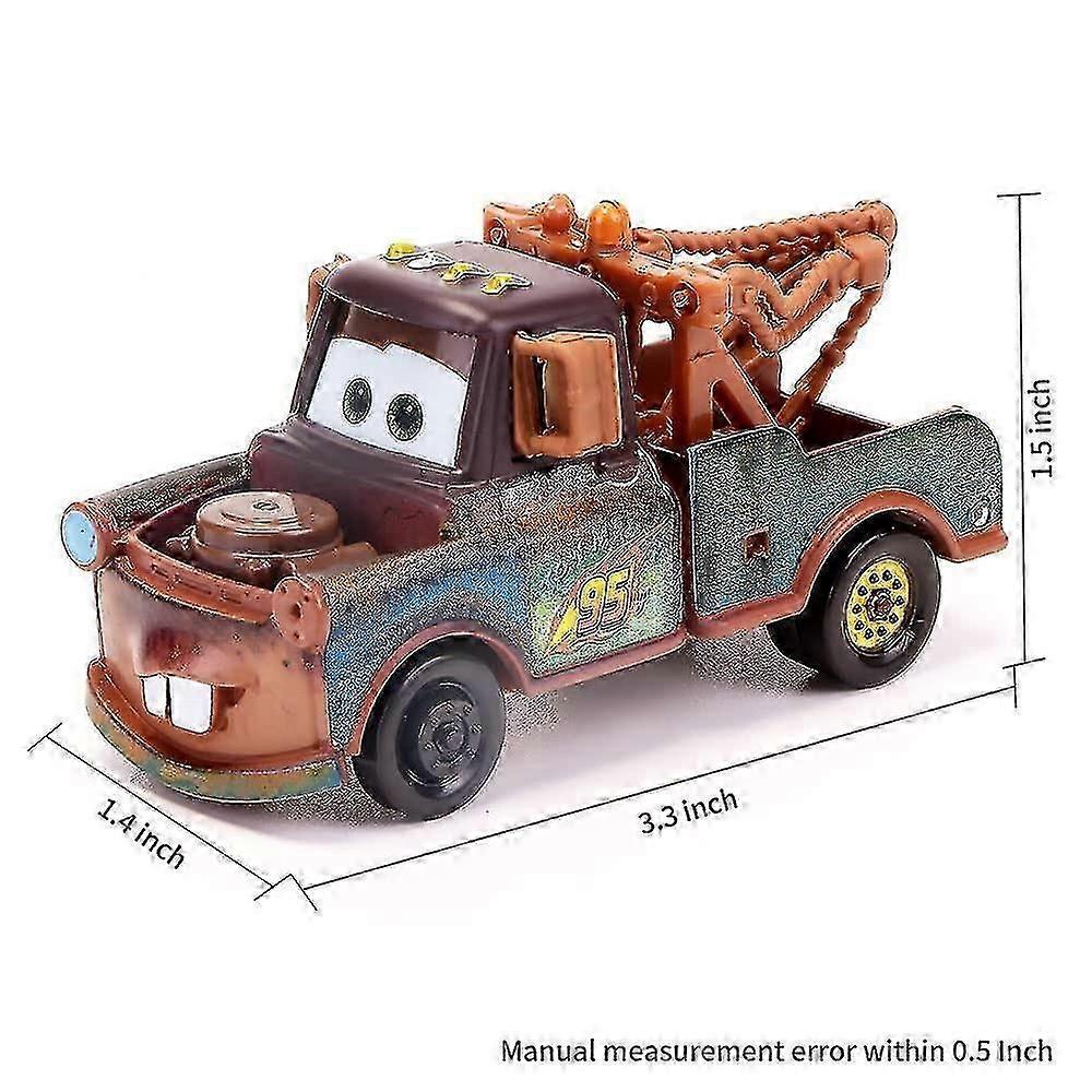 Disney Cars 2 Mater Toy Car Diecast Movie Character Vehicle Model Fun Creative Gift for Kids Boys Girls
