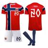 2026 FIFA World Cup Norway Home #20 NUSA Sport Training Jersey Set with Socks Teens Kids Adults Custome Name Football Kits