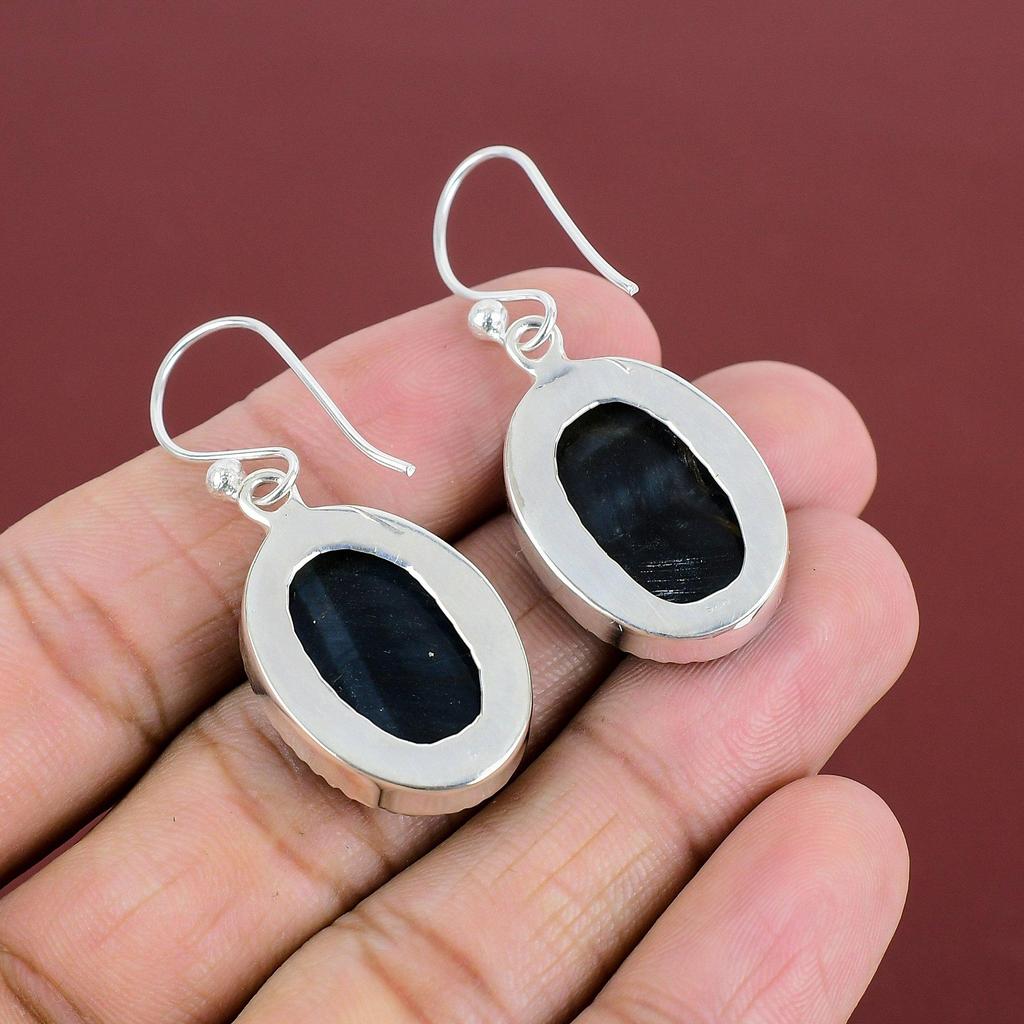 Pietersite Earring 925 Sterling Silver Earring Handmade Jewelry Genuine Gemstone Earring Pietersite Jewelry Earrings For Her Gifts For Mom