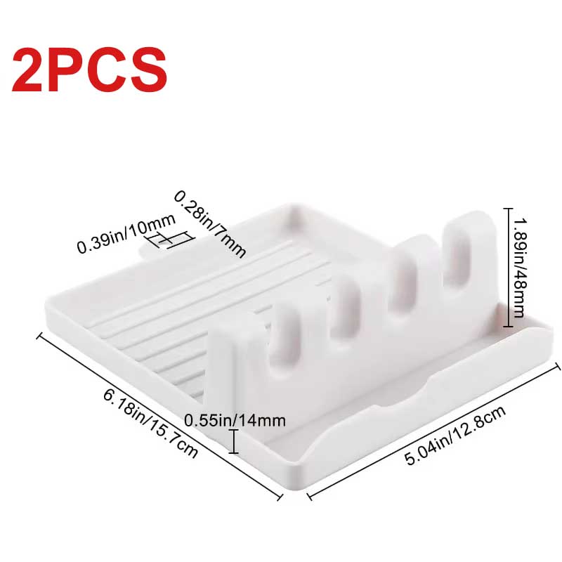 1/2/6/Pc Paint Brush Rest Holder White Plastic 4 Slots Paintings Brushes Rests Drip Tray Pad for Watercolor Oil Acrylic Painting