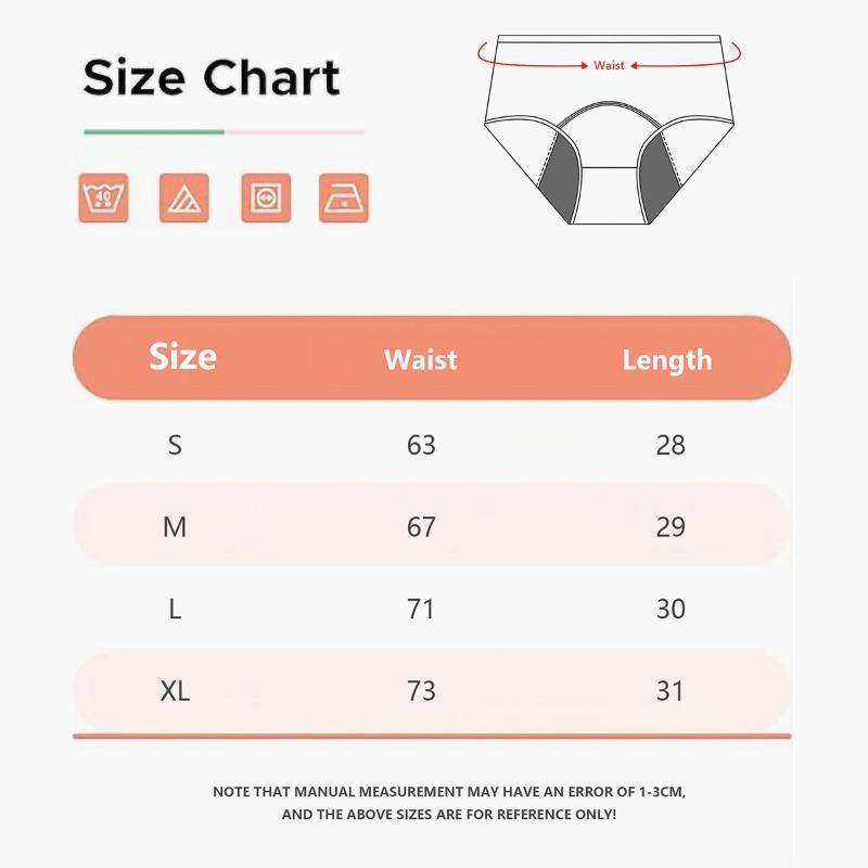 Mid-waist Breathable Large-size Physiological Underwear, Simple Solid Color Versatile Women's Postpartum Menstrual Briefs