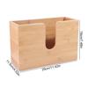 Table Organizer Wooden Napkin Holder Creative Paper Storage Holder  For Restaurant