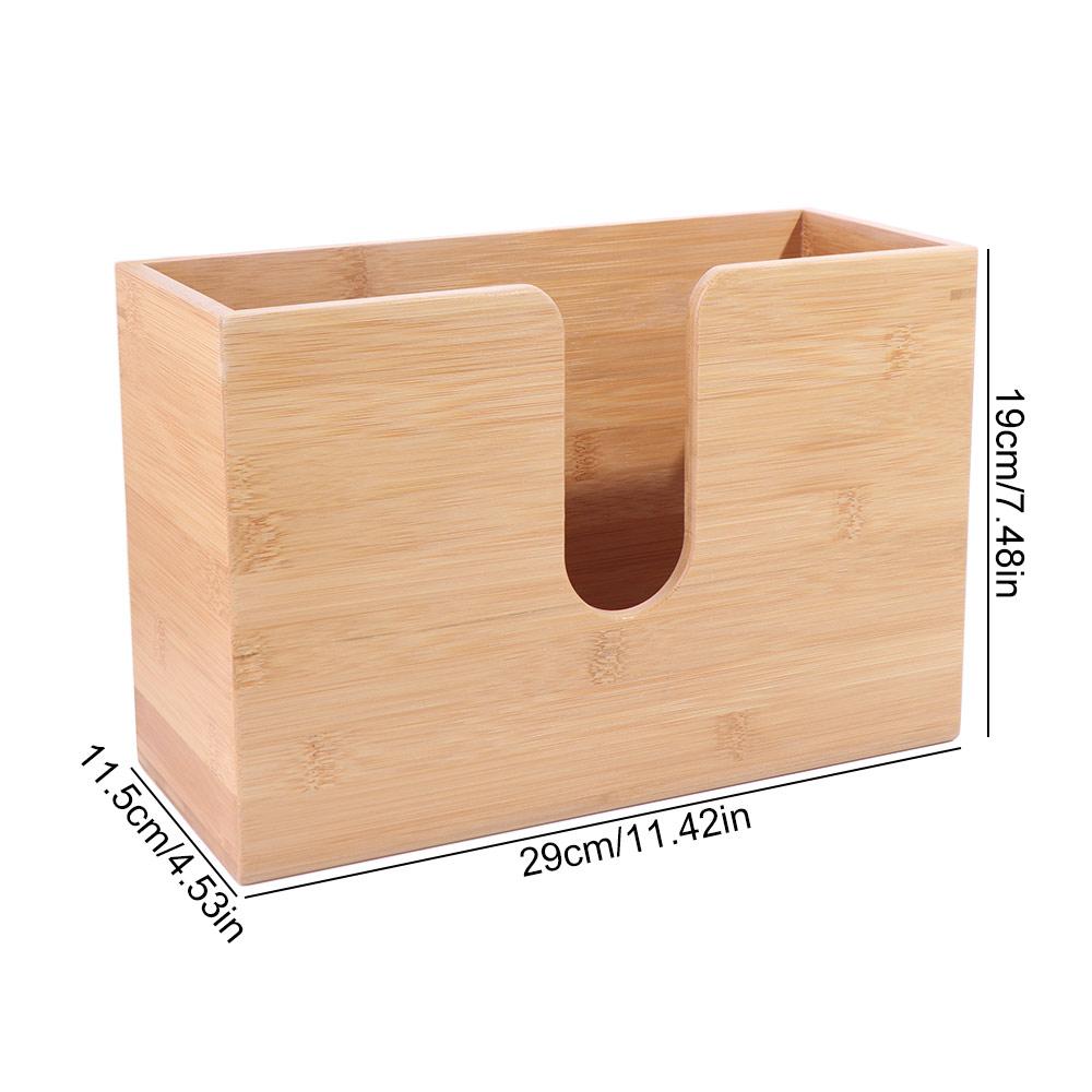Table Organizer Wooden Napkin Holder Creative Paper Storage Holder  For Restaurant