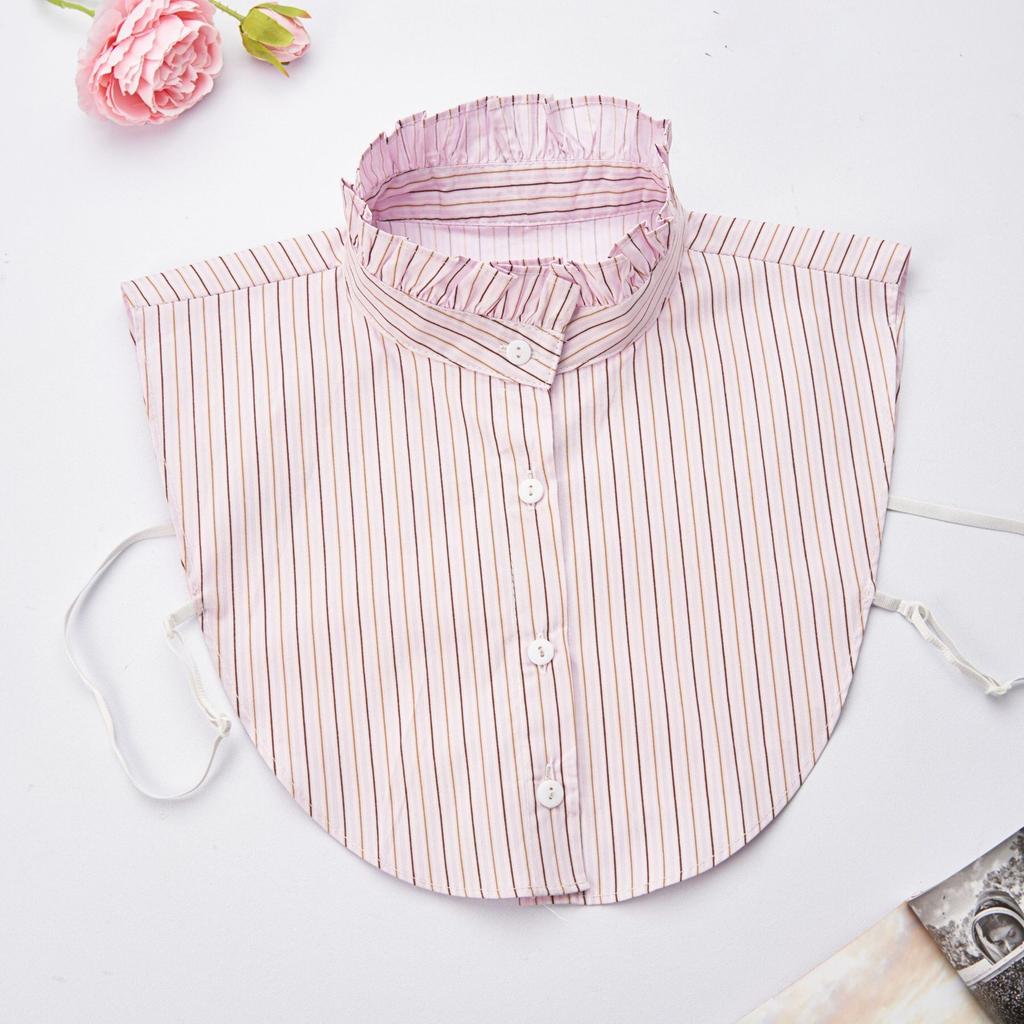 Mens Striped Formal Suit Fake Collar for Women Lapel Shirt Detachable Collar Sweater Suits Removable False Collar Neck Ties