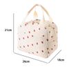 Isolierte Lunchtasche mit Blumen-Schachbrettmuster, tragbare thermische Picknick-Kühltasche, auslaufsicherer Lebensmittelbehälter für Arbeit, Outdoor