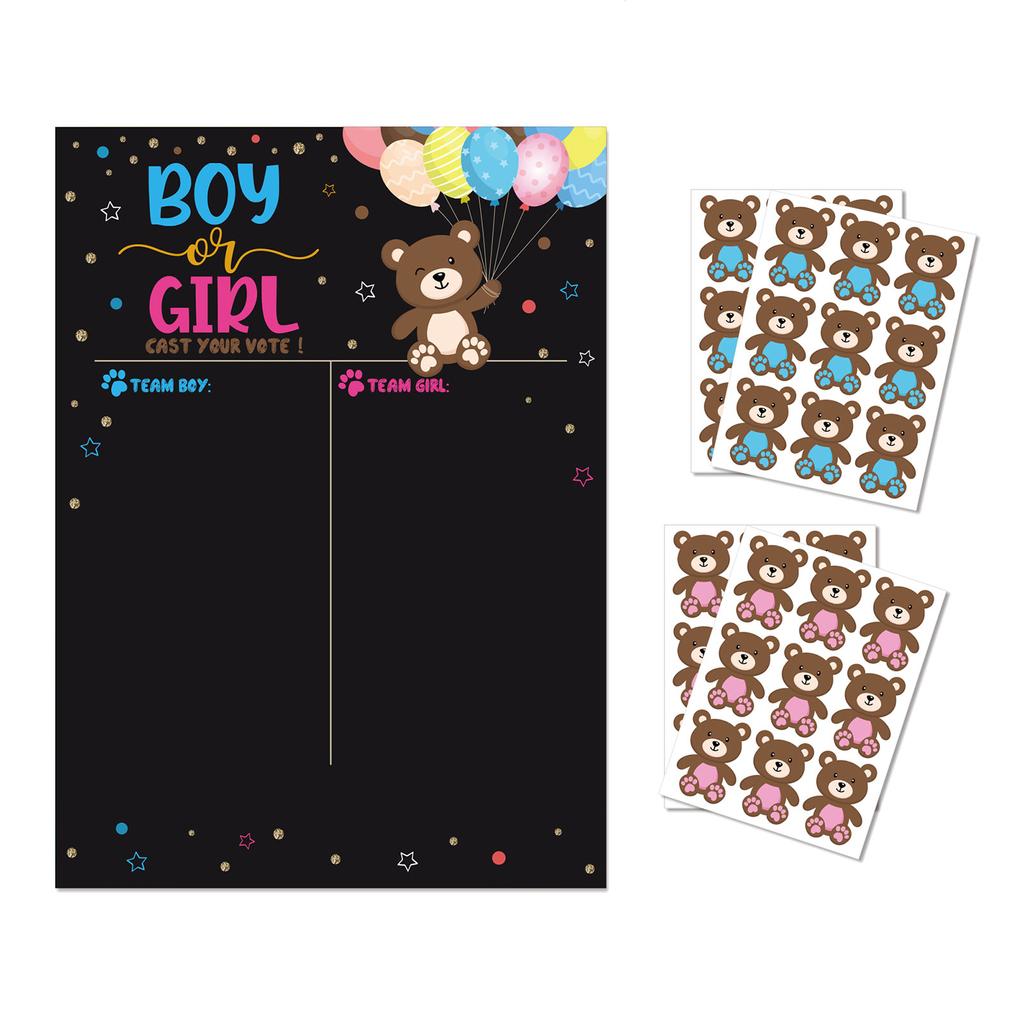 Gender Reveal Ideas Games 36 Voting Gender Reveal Party Decorations Boy or Girl Party Supplies for Gender Reveal Use